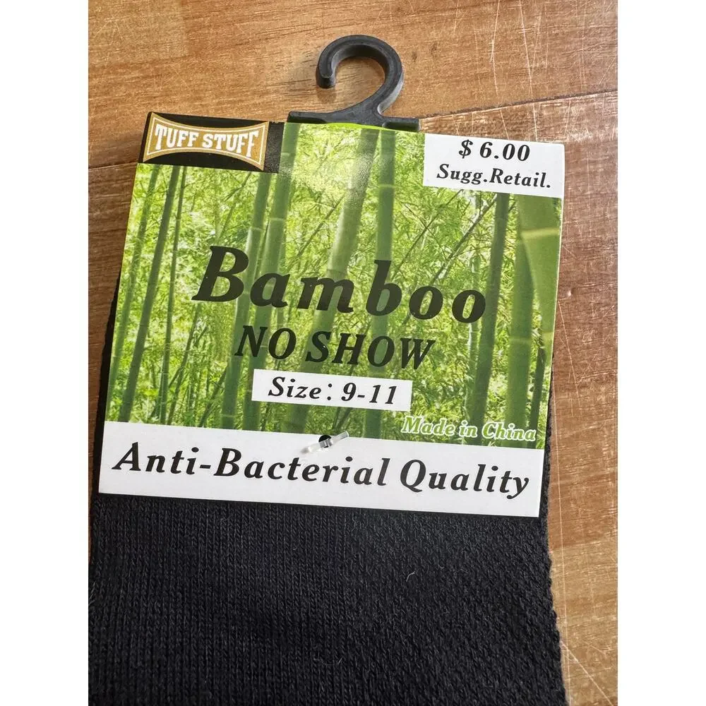 Bamboo sock bundle, unisex, black, adult, NWT